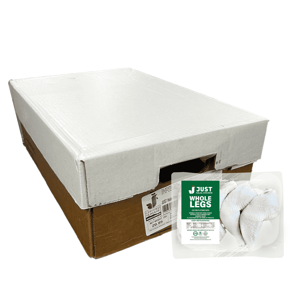 Just Halal Chicken Leg 20Lb Case