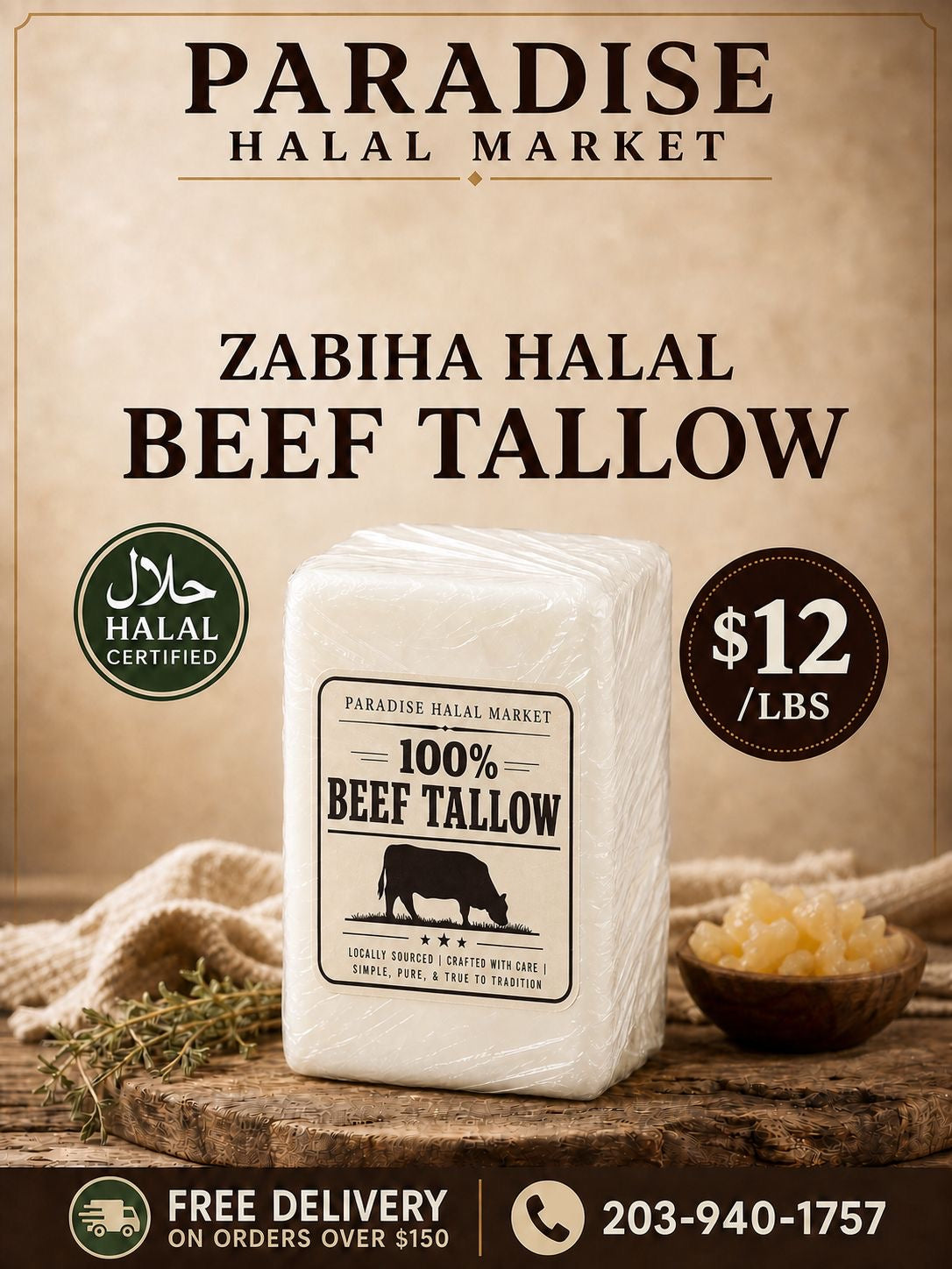 Fatima Brand Beef Tallow