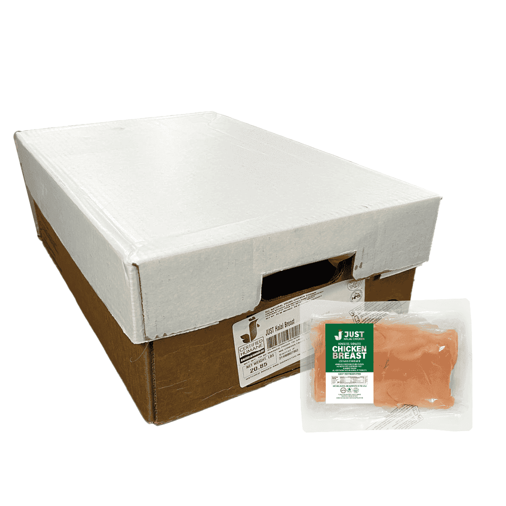 Just Halal Boneless Skinless Breast 20Lb