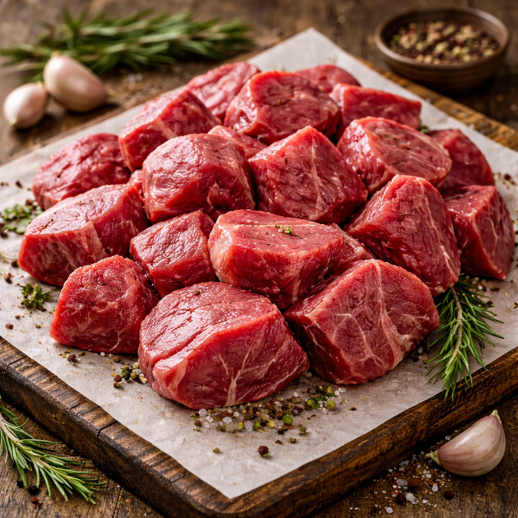 Family Pack Halal Beef STEW MEAT - 10 lbs
