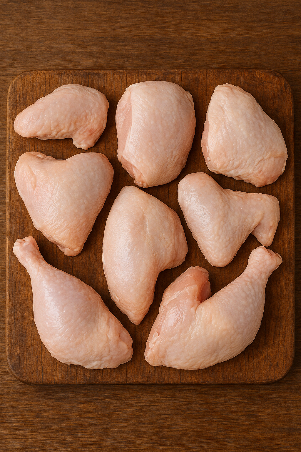 Whole Chicken (Cut Into 12 Pieces, Skinless) 32-33Lb