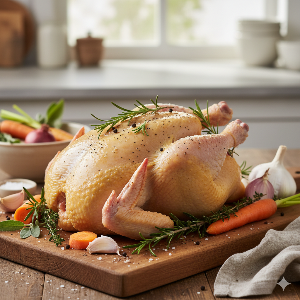 Whole Chicken With Skin 35 Lb